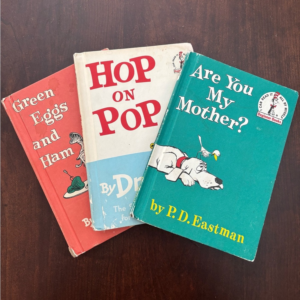 Vintage Dr. Seuss bundle Children's Books Green eggs ham hop pop my mother 1960